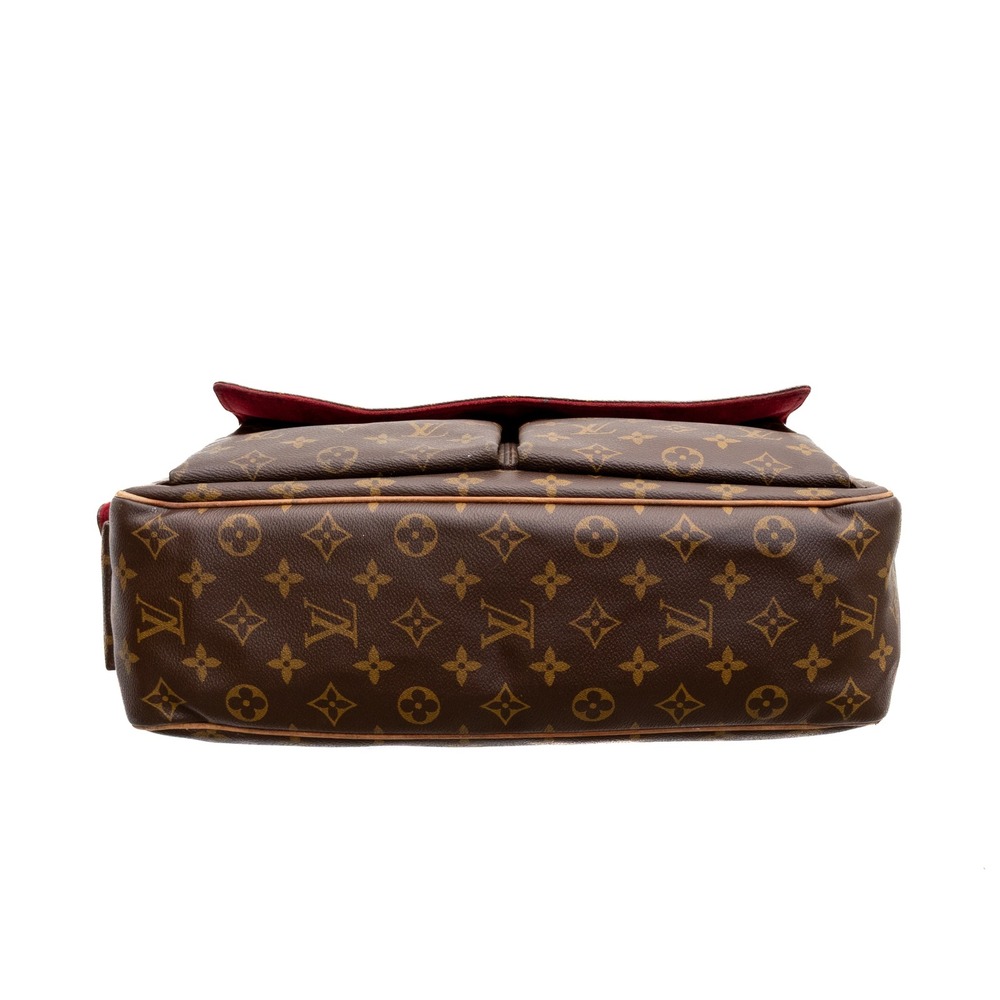 Louis Vuitton Monogram Multiple Cite Tote Bag Brown Canvas Shoulder Bag Vintage - Picture 6 of 13